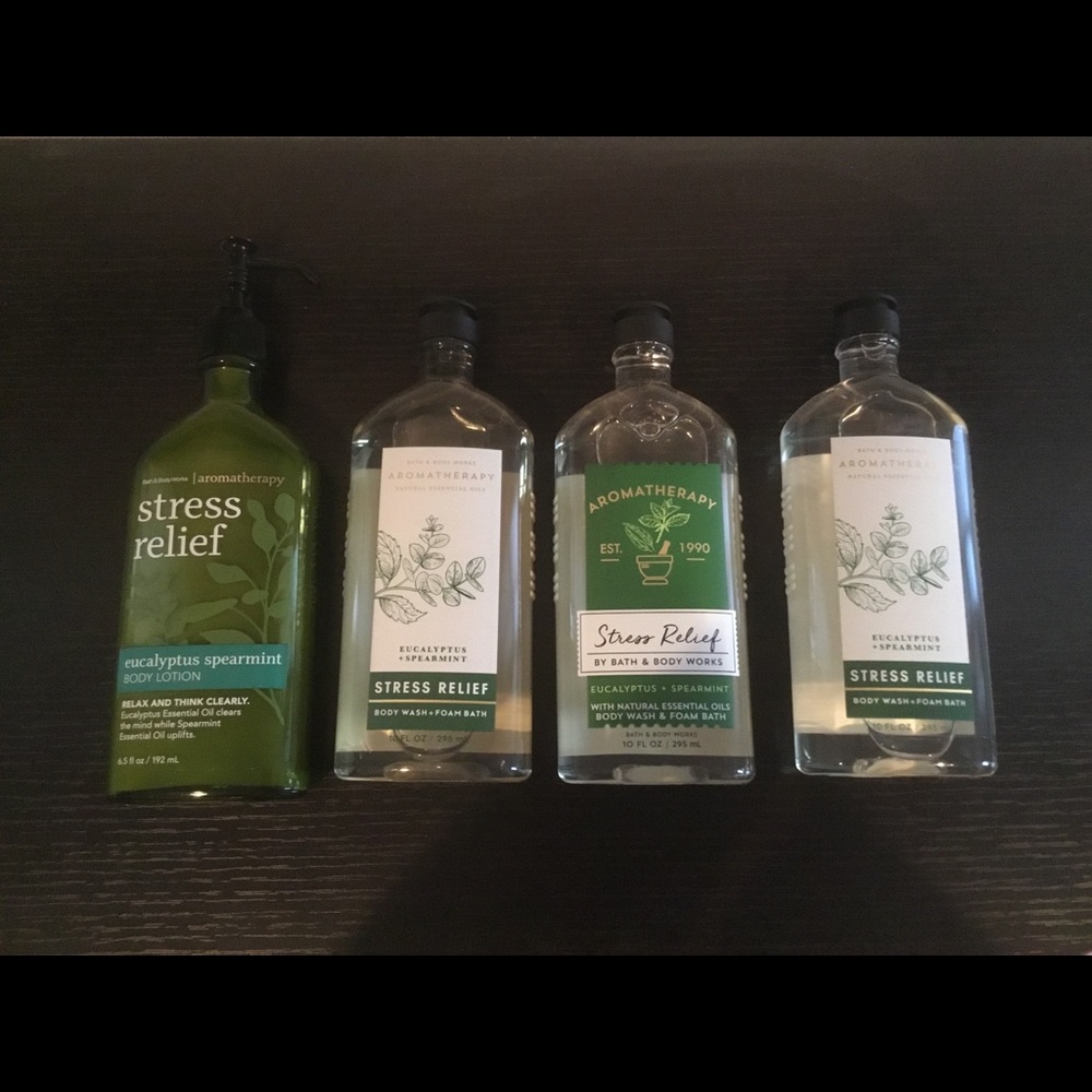 NWT Bath & Body Works Aromatherapy Eucalyptus Spearmint Body Wash Lotion